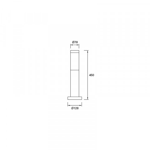 Balise de jardin koral h450 1 ampoule
