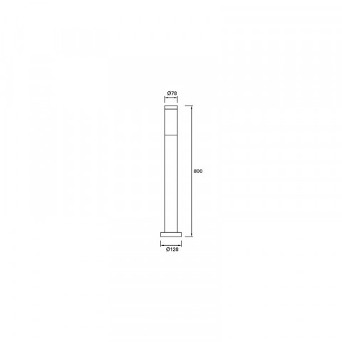 Balise de jardin koral h800 1 ampoule