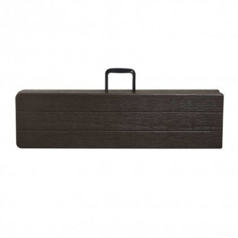 Banc pliant imitation bois marron
