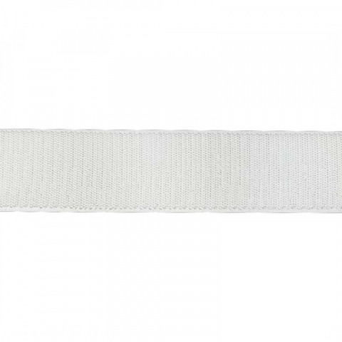Bande adhésive auto-agrippante crochet 25mm x 1m - blanc