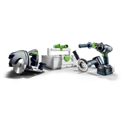 Kit Combo sans fil FESTOOL Menuiserie - HKC 55 + TPC 18 + AGC 18 + TB M 137 - 578025