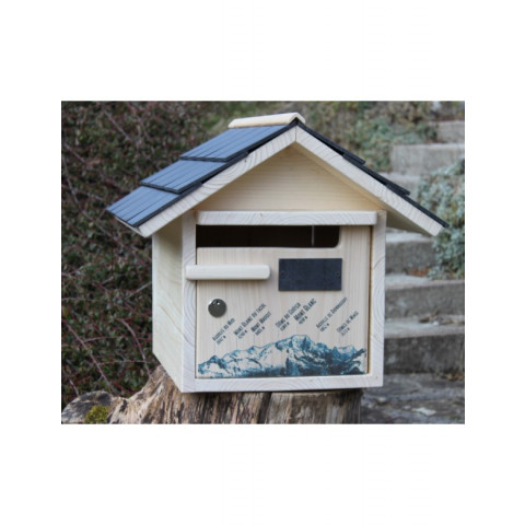 Boîte aux lettres en bois créastuce : altitude (2 portes prestige)