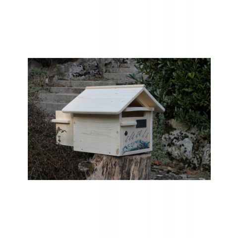 Boîte aux lettres en bois créastuce : altitude (2 portes)