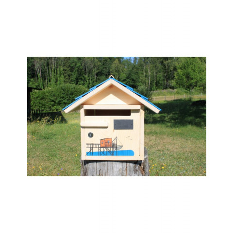 Boîte aux lettres en bois créastuce : au bout de la jetee (courte prestige)