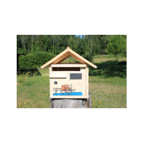 Boîte aux lettres en bois créastuce : au bout de la jetee (courte)