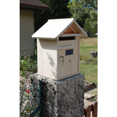 Boîte aux lettres en bois créastuce : condamine (1 porte)