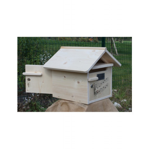 Boîte aux lettres en bois créastuce : domiciladore (2 portes)