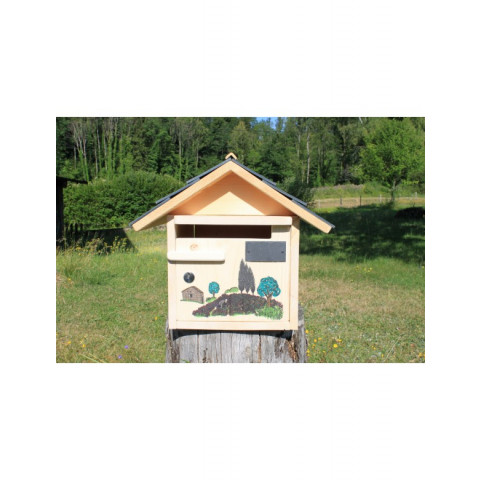 Boîte aux lettres en bois créastuce : la provence (courte prestige)