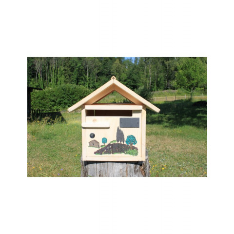 Boîte aux lettres en bois créastuce : la provence (courte)