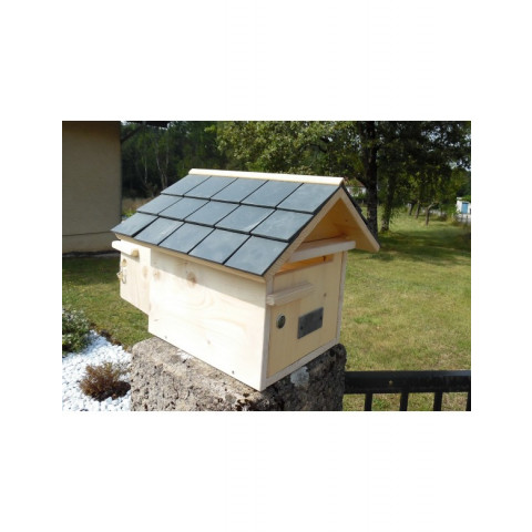 Boîte aux lettres en bois créastuce : maillat (2 portes prestige)