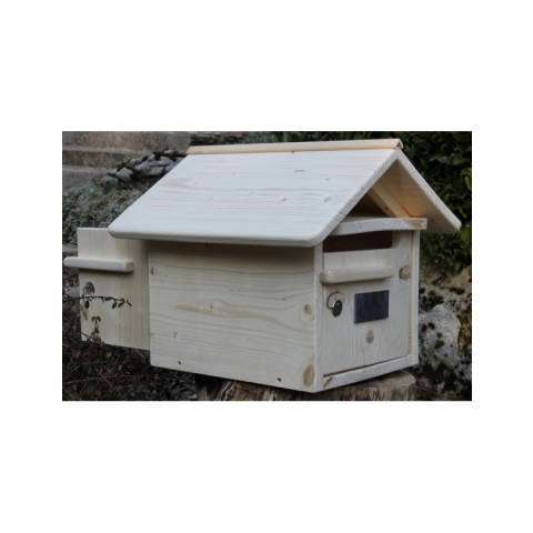 Boîte aux lettres en bois créastuce : maillat (2 portes)