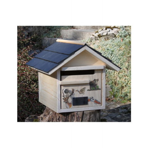 Boîte aux lettres en bois créastuce : st hubert (1 porte prestige)