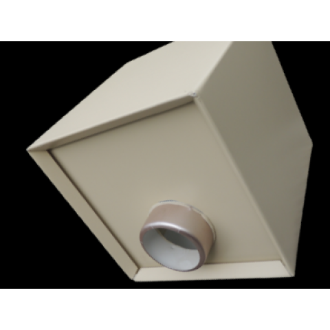 Boite à eau alu 200x200x210 - RAL 1015 Ivoire