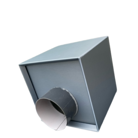 Boite à eau zinc 190x190x190 - Bleu cendre