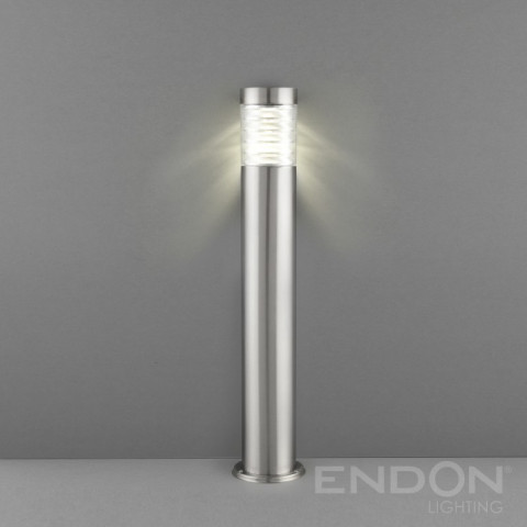 Borne equinox led, acier inoxydable et polycarbonate, 80 cm