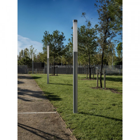 Borne lyon led 48w 3000k, aluminium et polycarbonate