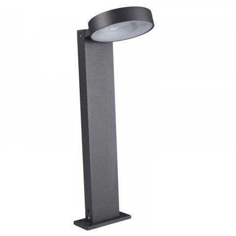 Borne san diego, fonte d'aluminium et polycarbonate, gris anthracite, 45 cm