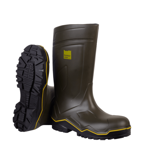 Bottes De Travail Vertes RUBBER LINE - SOLIDUR - RLO4VT-42