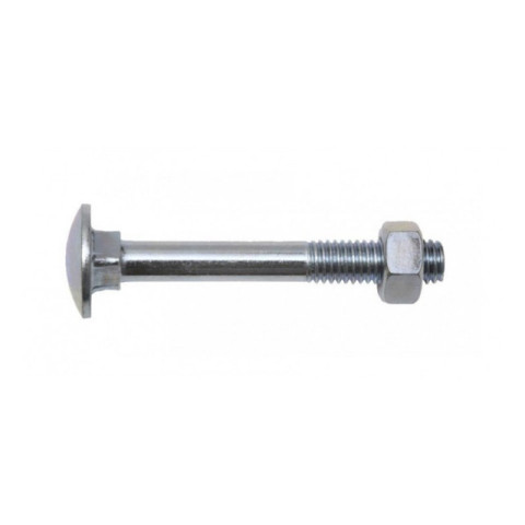 Boulon VISWOOD Tête ronde collet caré - AZ 4.8 - Ø7 x 90 mm - Boite de 100 - 5017090