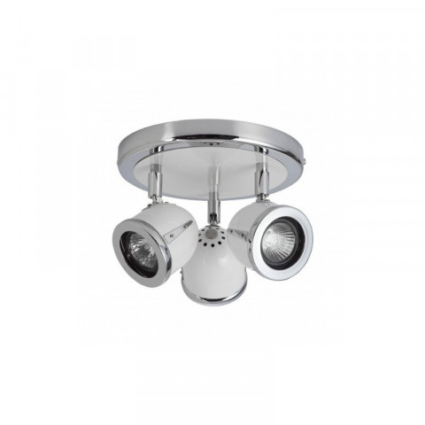 Brilliant- plafonnier 3 spots blanc gu10 3x42w