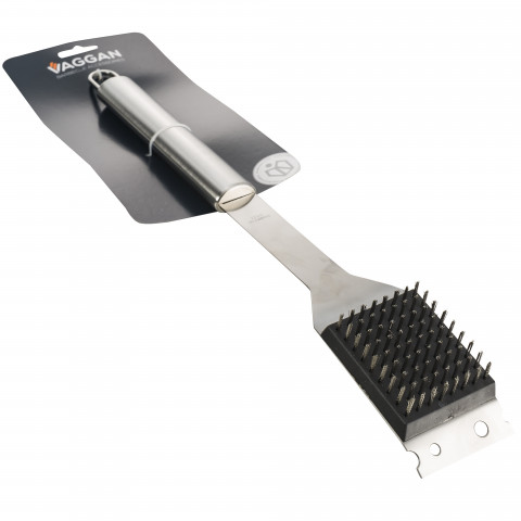 Brosse inox 3 fonctions 43 cm pour barbecue