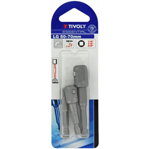Lot de 3 porte-douilles TIVOLY Hexa 6.35 mm - 11501320003
