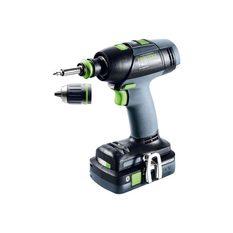 Perceuse-visseuse FESTOOL T 18+3 HPC 4,0 I-Plus - 2 batteries 18V 4.0 Ah + chargeur + Systainer 3 M187 - 577426