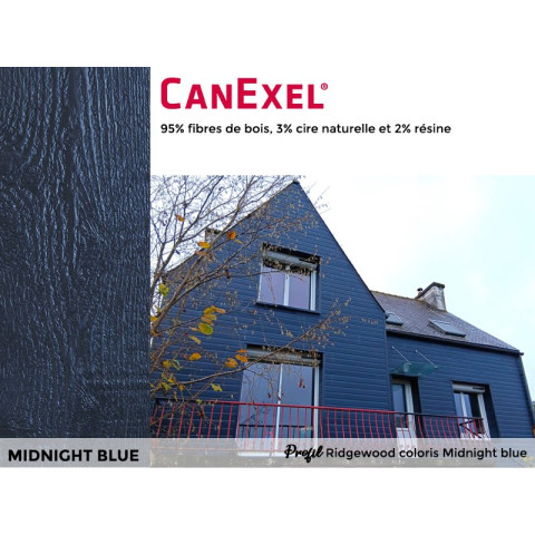Double lame avec cannelure incurvée CanExel® - Profil RIDGEWOOD - Paquet de 4 lames - Coloris au choix