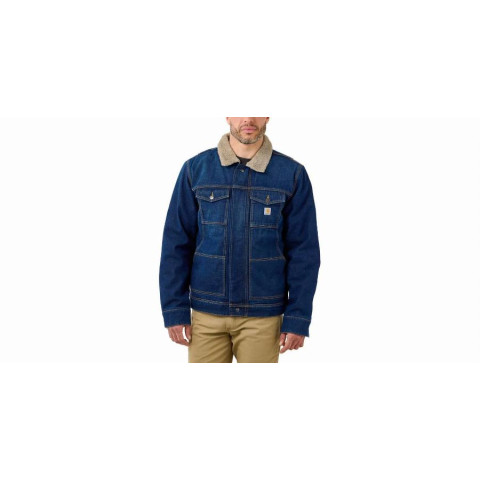 Veste jean CARHARTT col sherpa - S1 105478