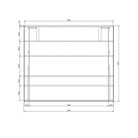 Carport bois PALERME 1 ou 2 voitures - Abris pour voitures - bois des régions nordiques - pin traité autoclave - ancrage fournis - Largeur au choix