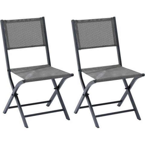 Chaise pliante modulo (lot de 2) - Couleur au choix