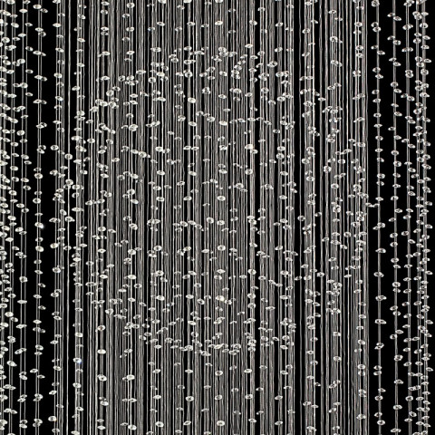 Chandelier argentée crystal 15 ampoules 290 cm