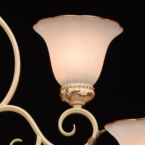 Chandelier beige country 21 ampoules 260 cm