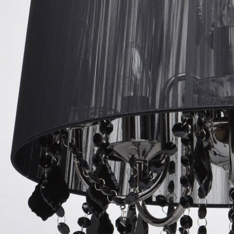 Chandelier chromé elegance 5 ampoules 108 cm