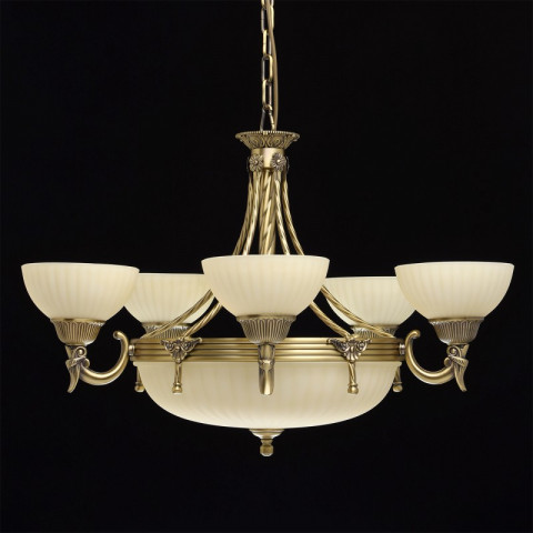 Chandelier laiton classic 5 ampoules 95 cm