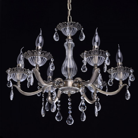 Chandelier laiton classic 6 ampoules 90 cm