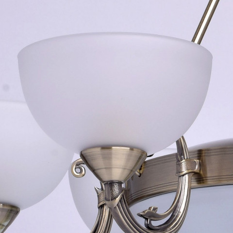 Chandelier laiton classic 8 ampoules 90 cm