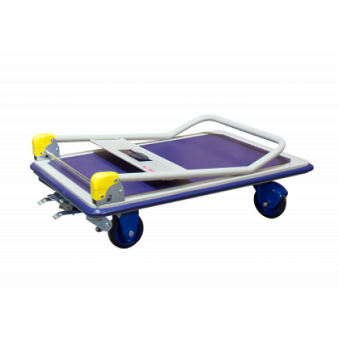 Chariot dossier repliable Prestar® avec frein plateau tôle antidérapant 200 kg - 805007165