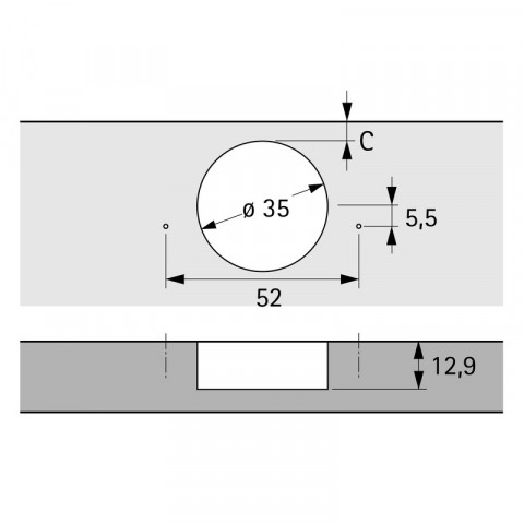 Charnière pour frigo