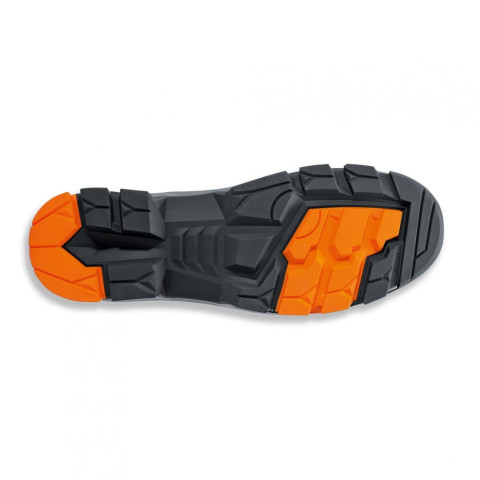 Chaussures de sécurité basses cuir uvex 2 s3 src esd noir/orange - Pointure au choix