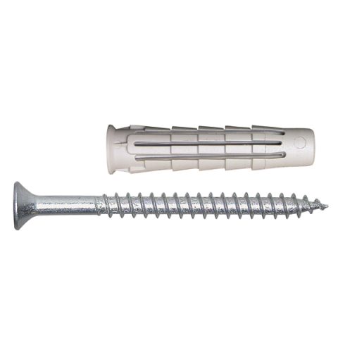 Cheville nylon PRO6 - 6 x 30 avec vis - Seau de 1000 - SPIT - 565183