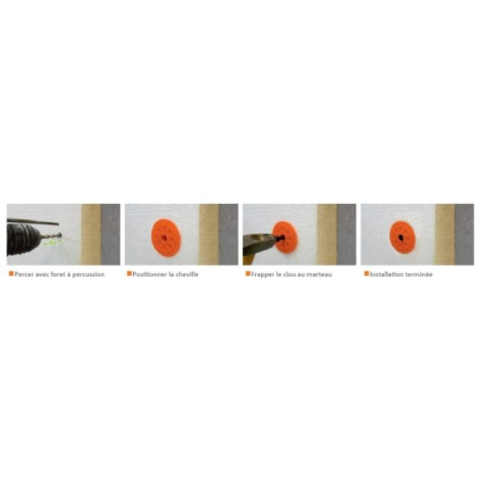 Boite de 200 chevilles à frapper isolation ITE 10/200 - 91734