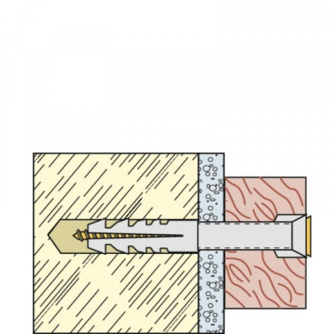 Chevilles universelles nylon s diamètre 8 en boîte de 1300