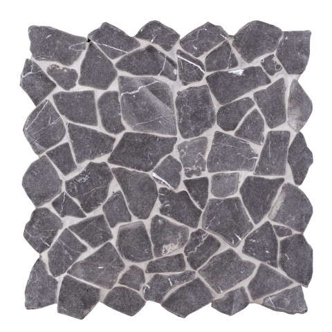 Mosaïque pierre naturelle crush - 30x30x0.8cm - Couleur au choix