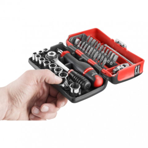 Coffret de douilles de serrage et vissage 1/4'' + kit accessoires voiture facom r2nanoc217im