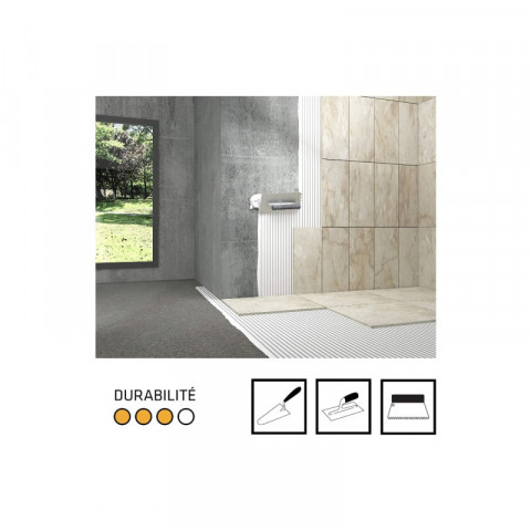 Colle à carrelage spécial intérieur en neuf (c1) - sika sikaceram classic - gris - 25kg