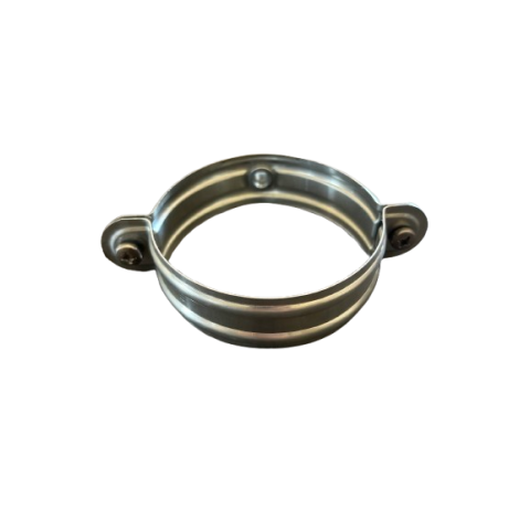 Collier de fixation Zinc 7/10ème pour descente d'eau pluviales ronde Ø100 - Couleur au choix