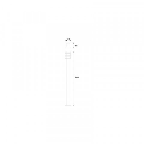 Colonne lumineuse de jardin siljan 1 ampoule