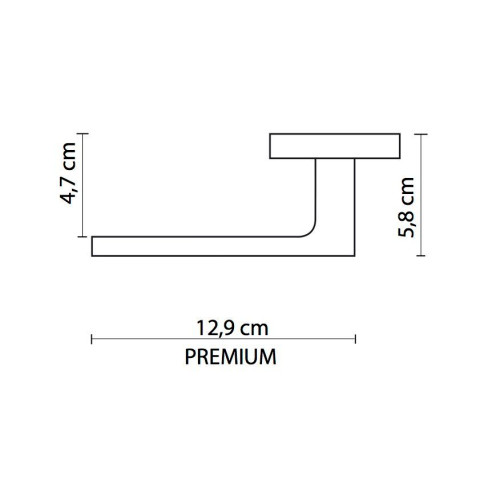 Lot de 2 poignées sur rosace à cylindre en zamak chromé premium aspect chêne blanc