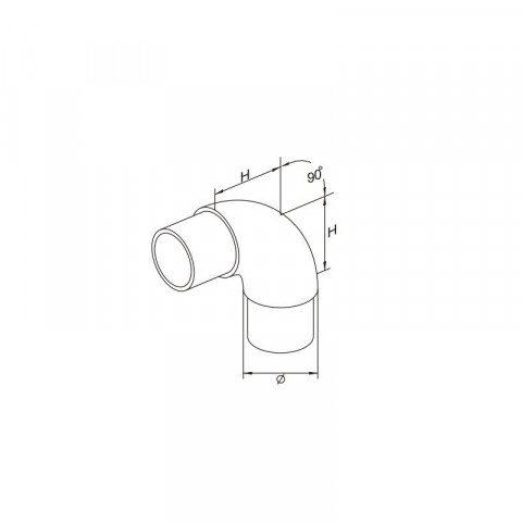 Coude arrondi inox a2